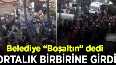 6 yıldır riskli binada oturanlara belediye “Boşaltın” dedi olaylar çıktı