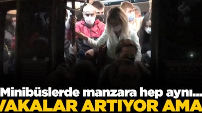 Esenyurt'ta minibüs manzarası yine aynı!