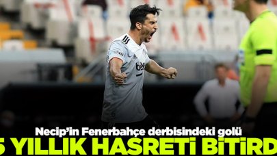 Necip Uysal 5 yıllık hasreti Fenerbahçe derbisinde bitirdi