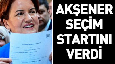 Akşener seçim startını verdi