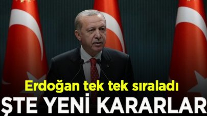 Erdoğan: Tedbirler, Salı akşamından itibaren uygulanmaya başlanacak