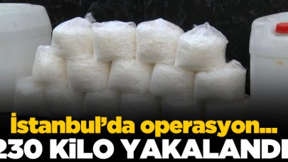 İstanbul'da 230 kilo metamfetamin ele geçirildi