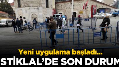 İstiklal Caddesi'nde 7 bin kişilik uygulama başladı