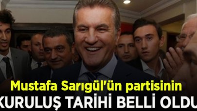 Mustafa Sarıgül'ün partisinin kuruluş tarihi belli oldu