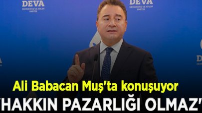 Ali Babacan: Türkiye’yi yeniden birleştirmek istiyoruz