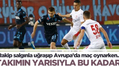 Trabzonspor'da takımın yarısıyla bu kadar!