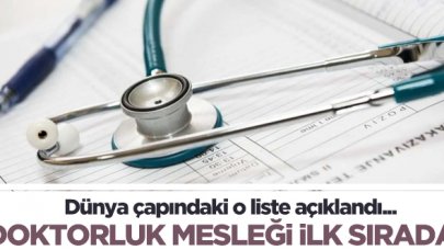 Doktorluk dünyanın en saygın mesleği