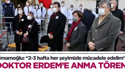 Görev şehidi Doktor Erdem için anma töreni