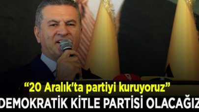 Sarıgül: 20 Aralık'ta partiyi kuruyoruz