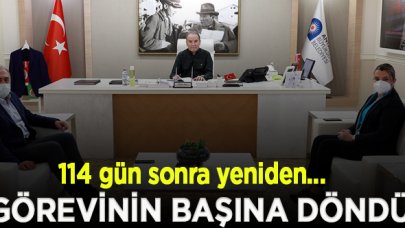 Antalya Büyükşehir Belediye Başkanı Muhittin Böcek görev başında