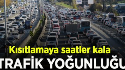 İstanbul'da hafta sonu kısıtlamasına saatler kala trafik yoğunluğu