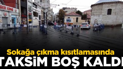 Taksim boş kaldı