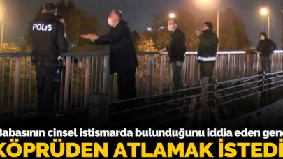 Babasının cinsel istismarda bulunduğunu iddia eden genç köprüden atlamak istedi