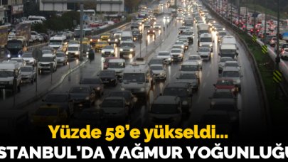 İstanbul'da yağmur yoğunluğu