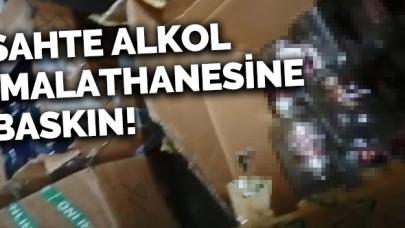 Sahte alkol imalathanesine baskın