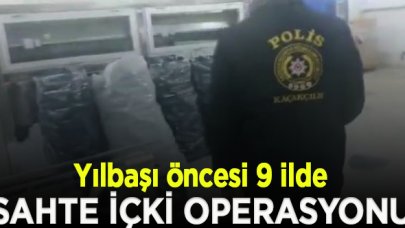 Yılbaşı öncesi 9 ilde dev sahte içki operasyonu: 51 gözaltı