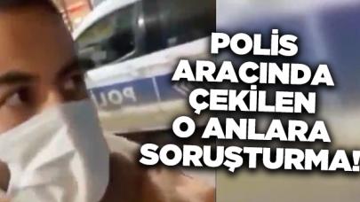 Polis aracında tartışma yaratan görüntülere inceleme