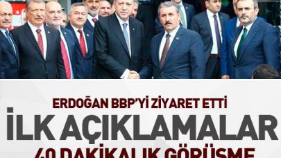 Erdoğan'dan BBP'ye ziyaret