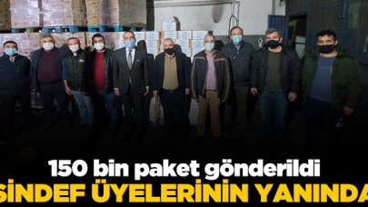 SİNDEF'ten 150 bin paket yardım