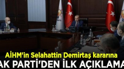 AİHM'in Selahattin Demirtaş kararına AK Parti'den ilk açıklama: Gerekçeli kararı hukuk sistemi değerlendirir