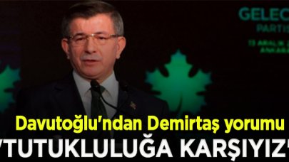 Davutoğlu: Tutuklu yargılamaya ilkesel olarak karşıyız