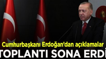 Kabine Toplantısı sona erdi; Erdoğan'dan yeni açıklamalar