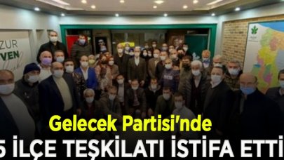 Gelecek Partisi'nde 5 ilçe teşkilatı istifa etti