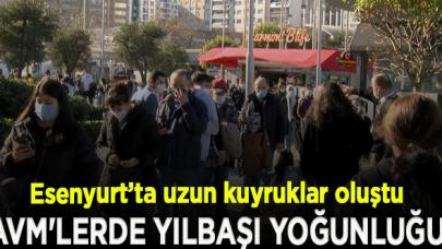 AVM'lerde yılbaşı yoğunluğu