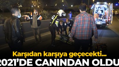 Zeytinburnu'nda yolun karşısına geçerken canından oldu