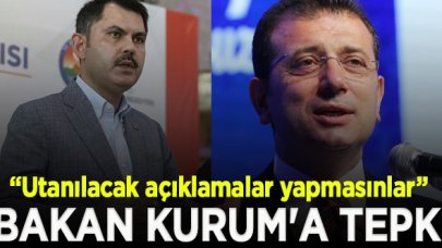 İmamoğlu'ndan Bakan Kurum'a tepki: Utanılacak açıklamalar yapmasınlar