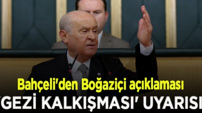 Bahçeli'den 'Gezi Parkı kalkışması' uyarısı