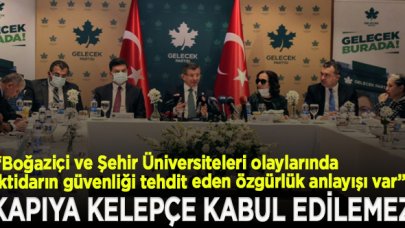 Davutoğlu: Bir üniversitenin kapısına kelepçe vurulmasını kabul edemem, yönetim 1970’lerde yaşıyor