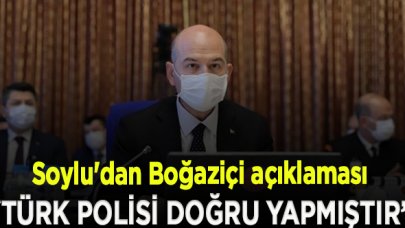 Süleyman Soylu, Boğaziçi'ndeki kelepçe görüntüsüyle ilgili konuştu: Türk Polisi doğru yapmıştır