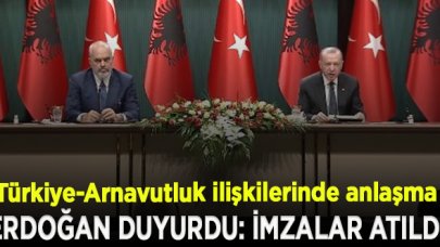 Türkiye-Arnavutluk ilişkilerinde anlaşma; İmzalar atıldı