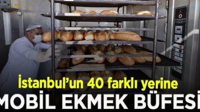 İstanbul'un 40 farklı yerine mobil ekmek büfesi