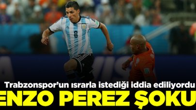 Trabzonspor'a Enzo Perez şoku!