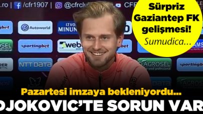 Damjan Djokovic'ta bonservis sorunu! Gaziantep FK sürprizi...