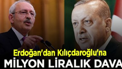 Erdoğan'dan Kılıçdaroğlu'na 1 milyon liralık dava