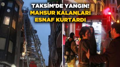 Taksim'de yangın! Otelde mahsur kalanları esnaf kurtardı