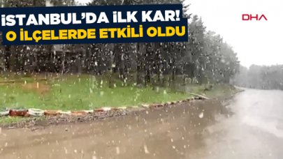 İstanbul'da lapa lapa kar yağışı