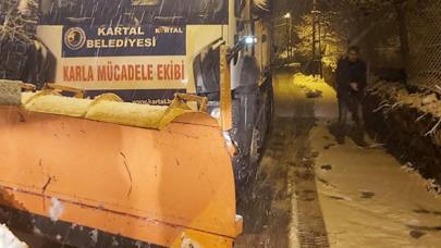 Kartal Belediyesi kar mesaisine başladı