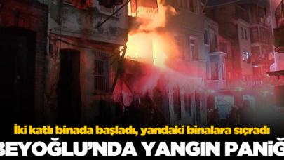 Beyoğlu'nda yangın paniği