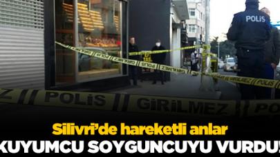 Silivri'de kuyumcu soyguncuyu vurdu