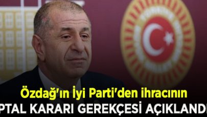 Ümit Özdağ'ın İyi Parti'den ihracının iptal kararı gerekçesi açıklandı