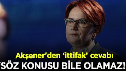 Akşener'den 'İYİ Parti yeni bir ittifak oluşturabilmek için zemin arıyor' iddialarına yanıt