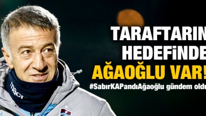 Trabzonspor taraftarından Ahmet Ağaoğlu'na transfer tepkisi: #SabırKAPandıAğaoğlu