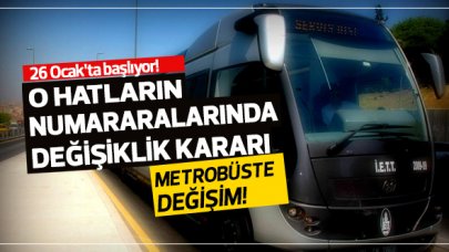 Metrobüslerde büyük değişiklik; O kodlar artık kalkıyor!