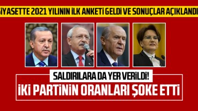 Yılın ilk anketi! MHP ve HDP baraj altı kaldı, İYİ Parti yükselişe geçti