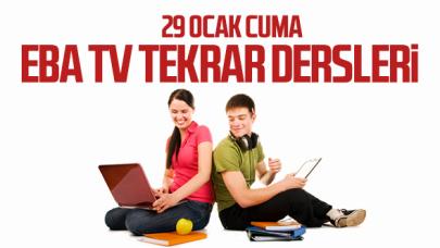 29 Ocak Cuma EBA TV ilkokul, ortaokul ve lise tekrar ders programı