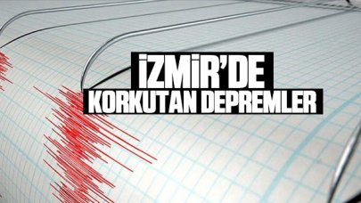 İzmir'de art arda depremler! Açıklama geldi...